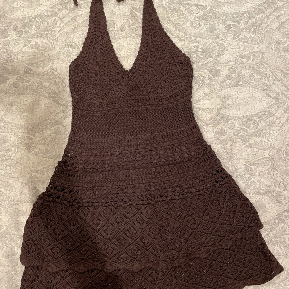 Crochet dress.